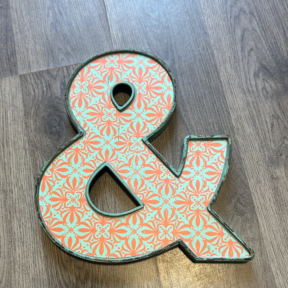 Decorative Ampersand Wall Art Metal